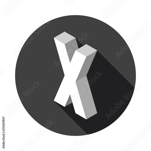 3d Letter X logo icon desig...