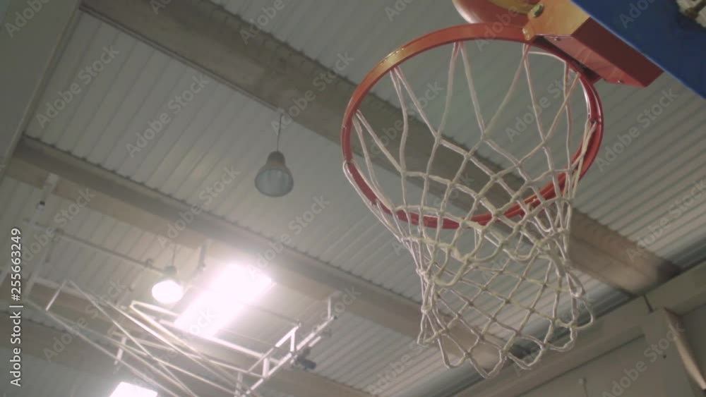 Basketball Shot Bouncing Off Rim and Missing Basket, Slow Motion Close Up Basketball Shot Bouncing Off Rim and Missing Basket, Slow Motion Close Up