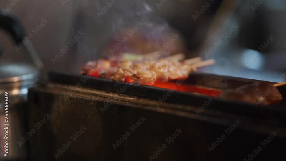 Grilled chicken skewers in Japan is called Yakitori, so delicious ! Grilled chicken skewers in Japan is called Yakitori, so delicious !