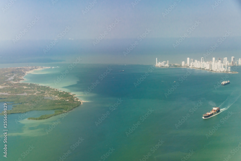 City of Cartagena viewed form the air