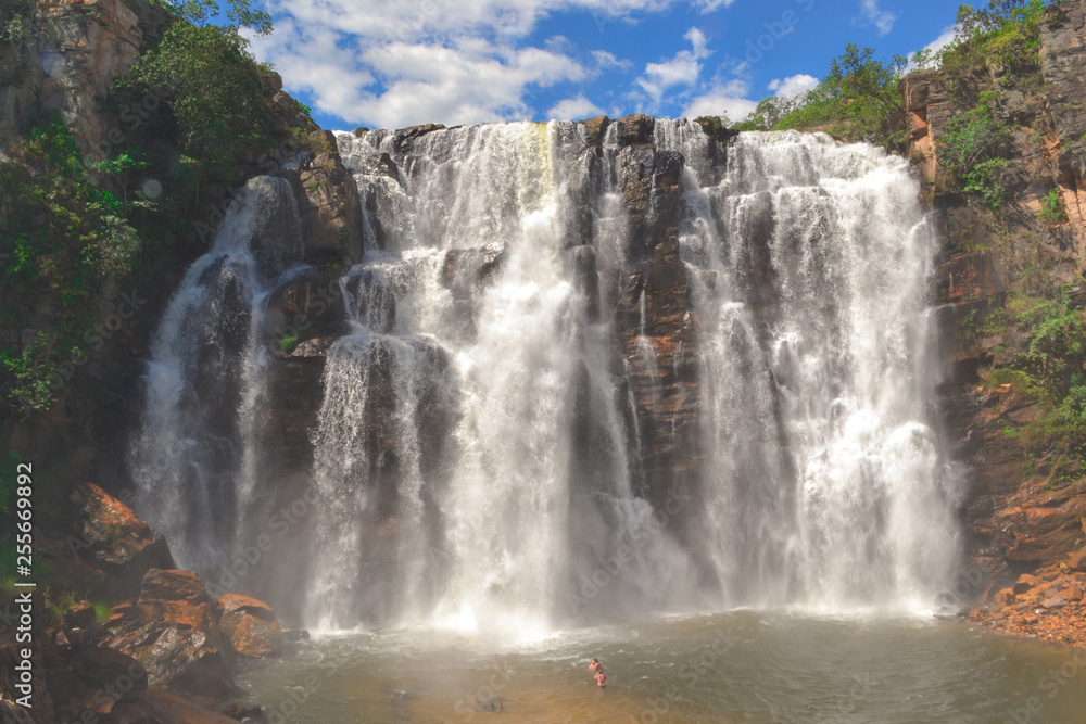 Brazilian waterfall Corumba of Goias Brazilian waterfall Corumba of Goias