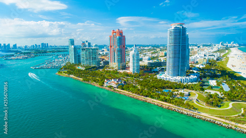 View of Miami Beach, South Beach. Florida. USA. 