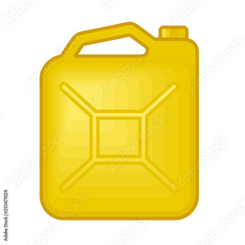 Fuel jerrycan icon. Canister for gasoline. Car oil vector sign
