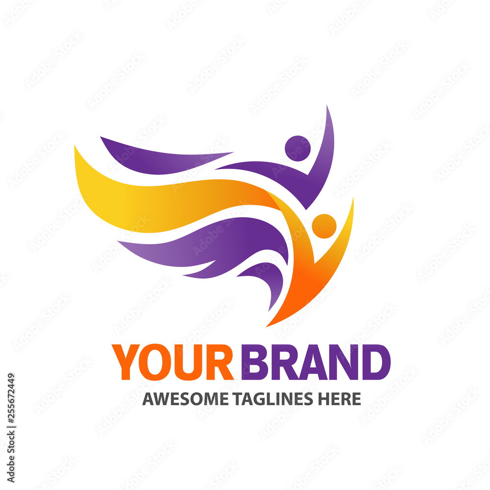 simple abstract fitness logo, abstract active sport logo,elegant abstract active people logo simple abstract fitness logo, abstract active sport logo,elegant abstract active people logo