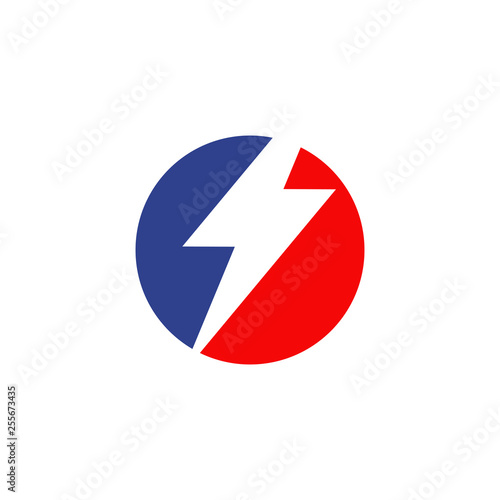 Flash icon logo design vector template