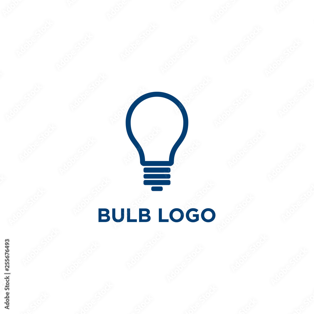 bulb logo vector design template bulb logo vector design template