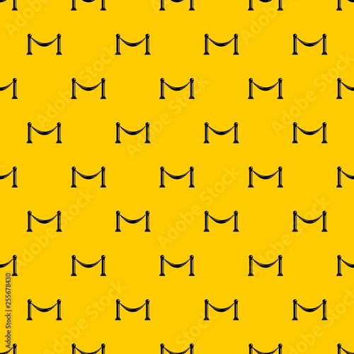 Barrier pattern seamless vector repeat geometric yellow for any design