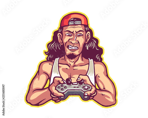 Red Neck Esport Team Game Logo