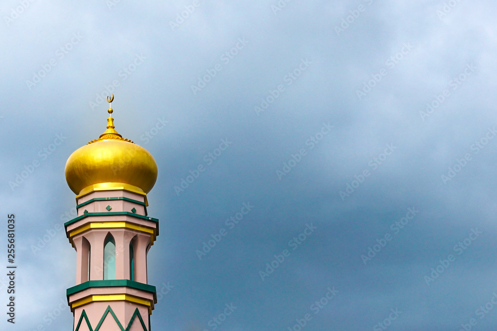 Beautiful minaret of a mosque Beautiful minaret of a mosque
