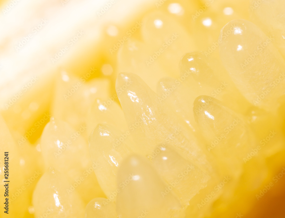 The flesh of the fruit is pomelo as a background The flesh of the fruit is pomelo as a background