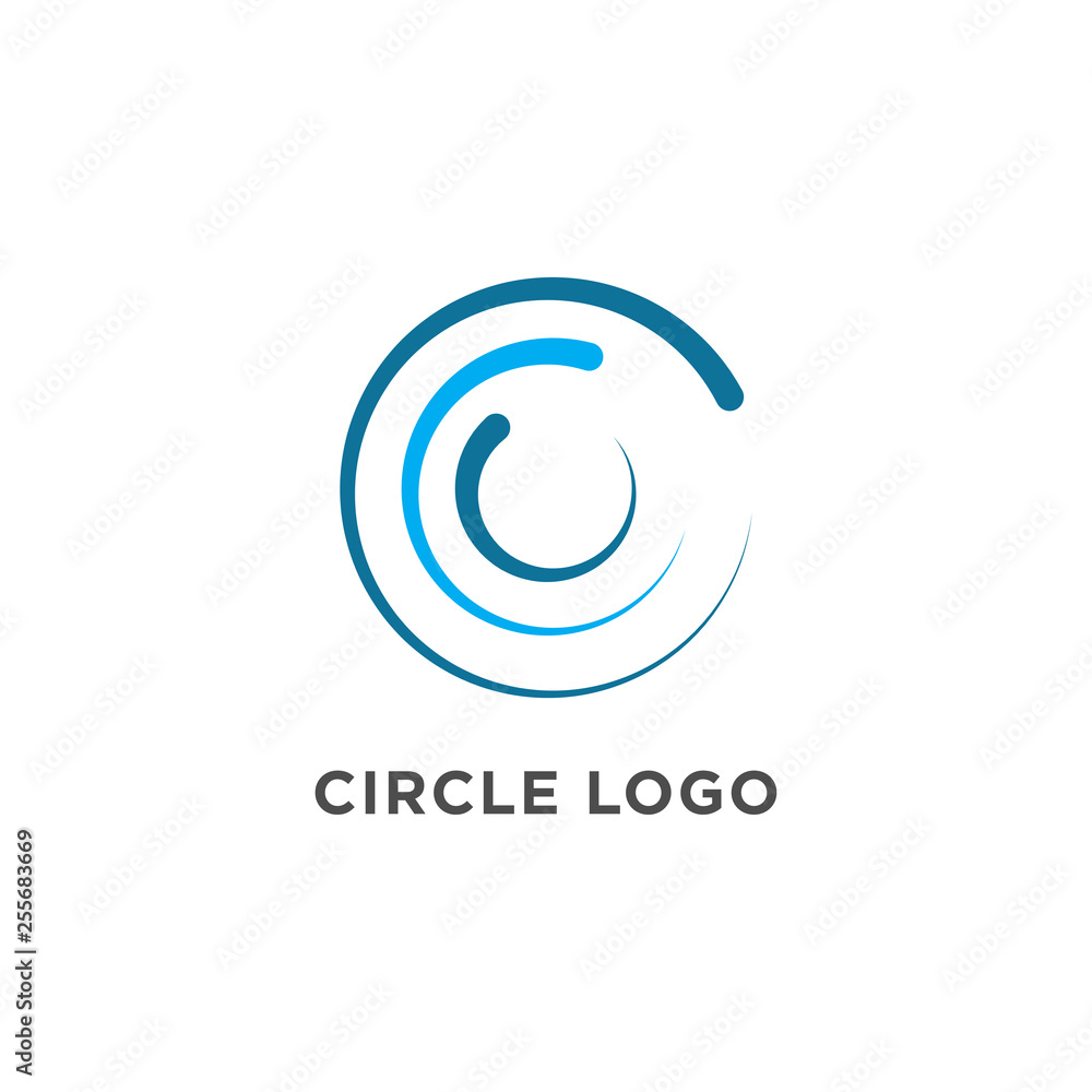 circle logo design vector