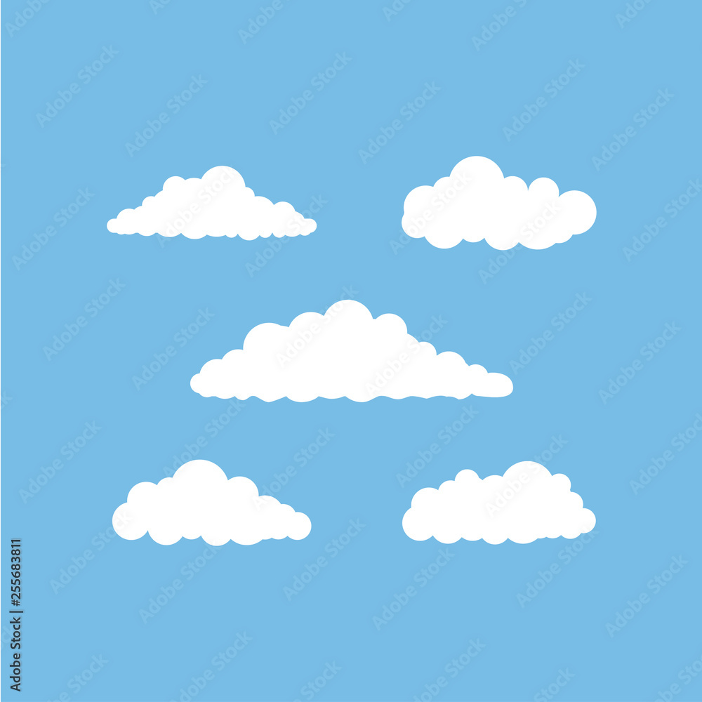 cloud vector design template