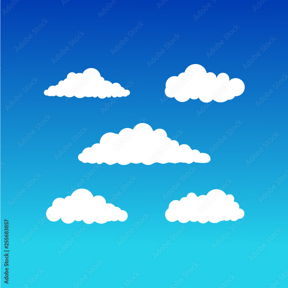cloud vector design template cloud vector design template