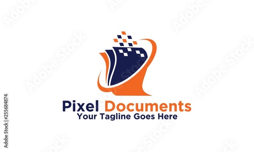 Pixel Document Logo