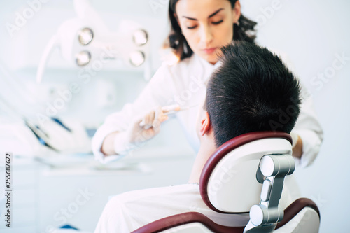 An appointment in the dental clinic with modern mechanical facilities and professional doctors who do their work without any shortcomings.
