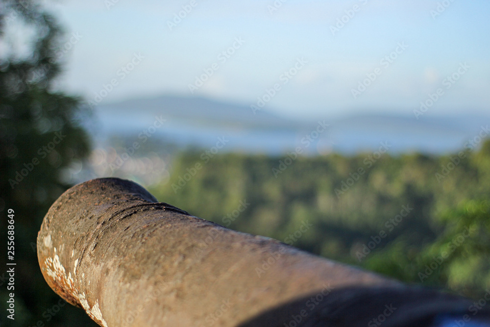 old cannon (weapon) in buton palace fortress old cannon (weapon) in buton palace fortress