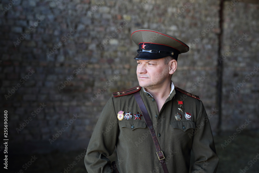 Officer of the Soviet army. Officer of the Soviet army.