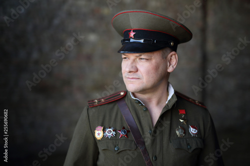 Officer of the Soviet army Fototapete
