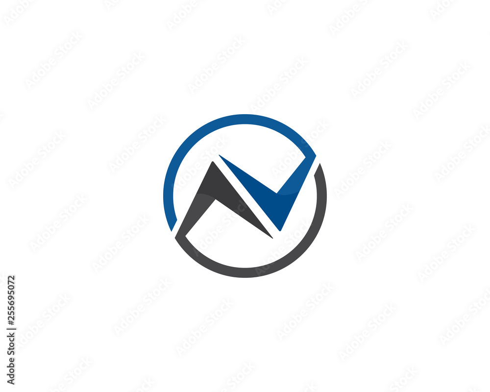 N Letter Logo Template vector icon illustration design N Letter Logo Template vector icon illustration design