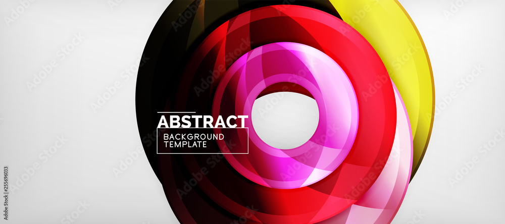 Glossy circles geometric background Glossy circles geometric background