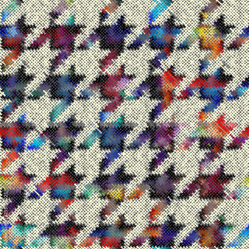 Imitation of a texture of rough canvas. Seamless pattern.