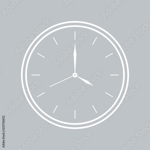 Free Download Wall clock icon on gray background for any occasion - GFXLoad
