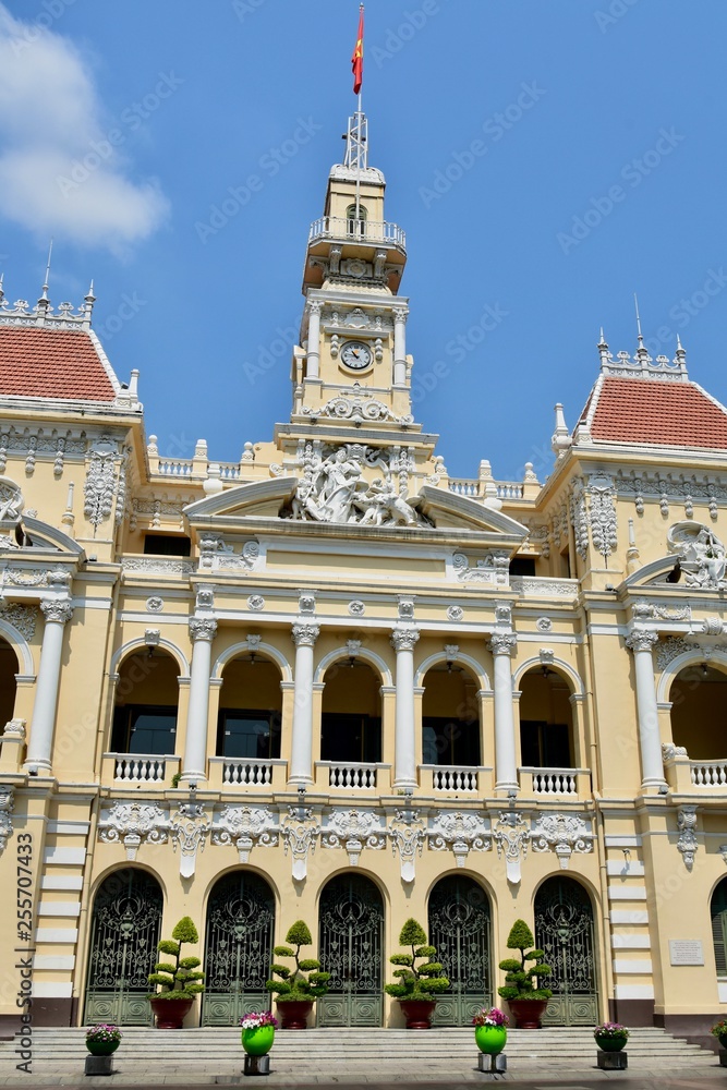 Naklejka premium Rathaus von Ho Chi Minh City