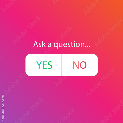 Buttons for social media. Template a poll social media. 