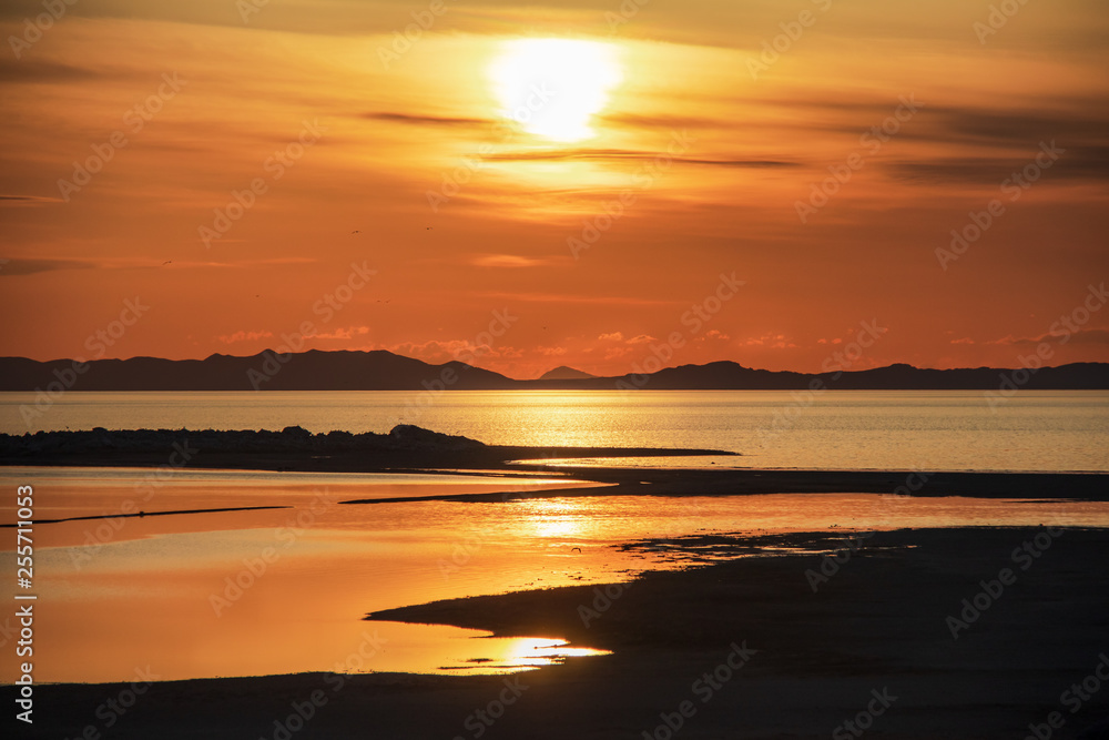 Sunset on antelope island