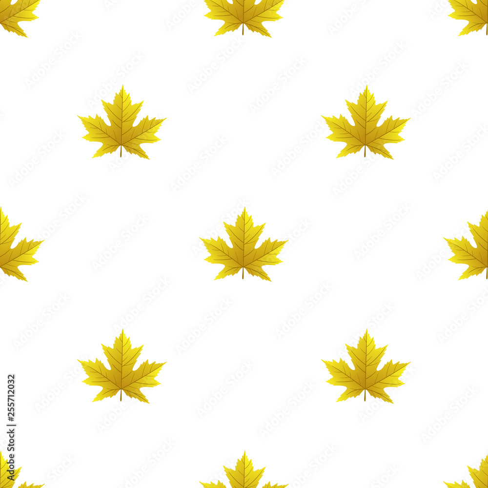 Seamless pattern with autumn leaves on white background, for any occasion Seamless pattern with autumn leaves on white background, for any occasion