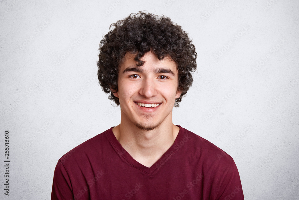 White Person Curly Afro