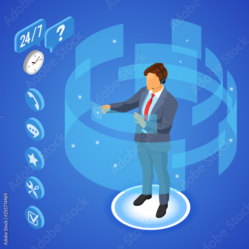 Isometric Online Customer Support