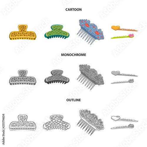 Vector design of beauty and fashion logo. Set of beauty and female vector icon for stock.