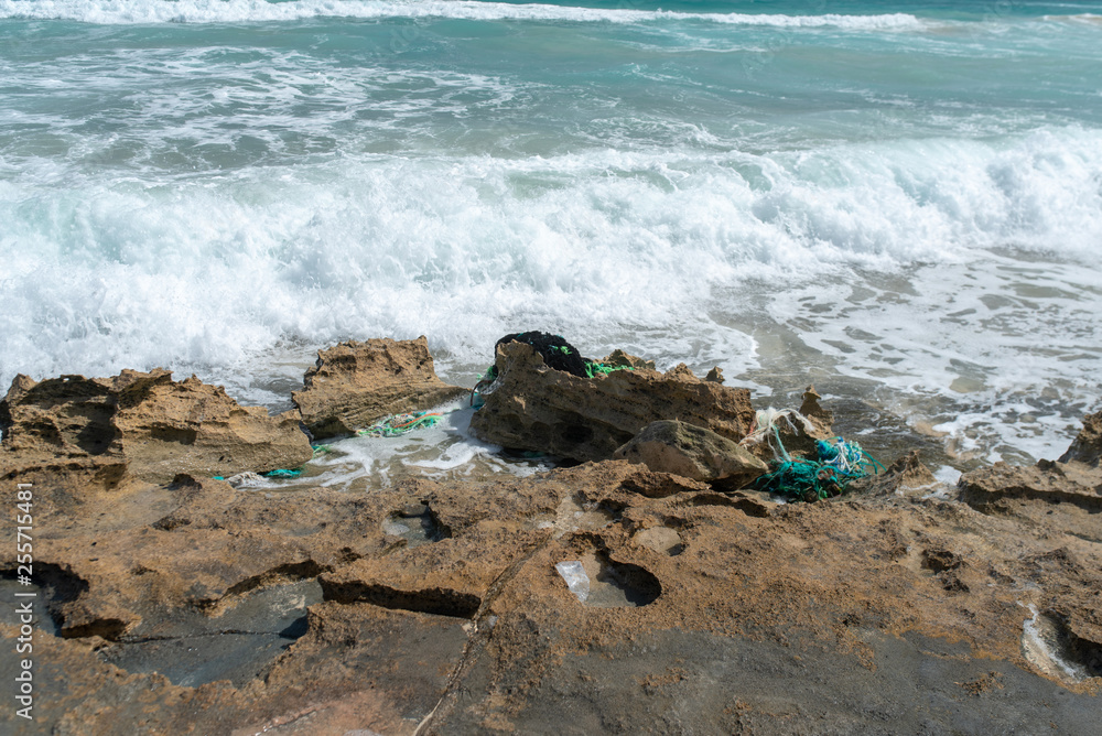 dessert, beach and ocean on Sal island, cape verde dessert, beach and ocean on Sal island, cape verde