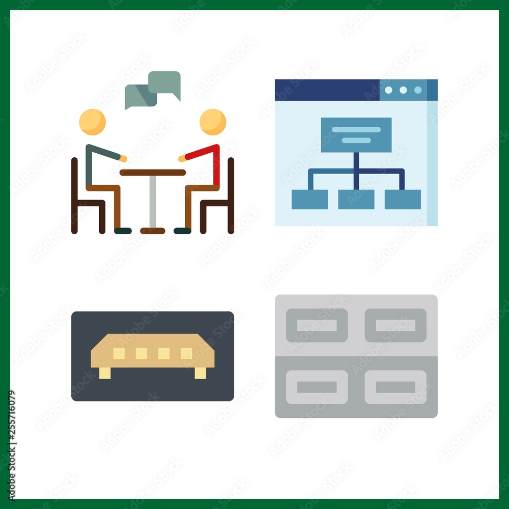 4 laptop icon. Vector illustration laptop set. usb and sitemap icons for laptop works 4 laptop icon. Vector illustration laptop set. usb and sitemap icons for laptop works