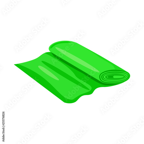 Vector design of fabric and roll symbol. Set of fabric and cloth stock symbol for web.