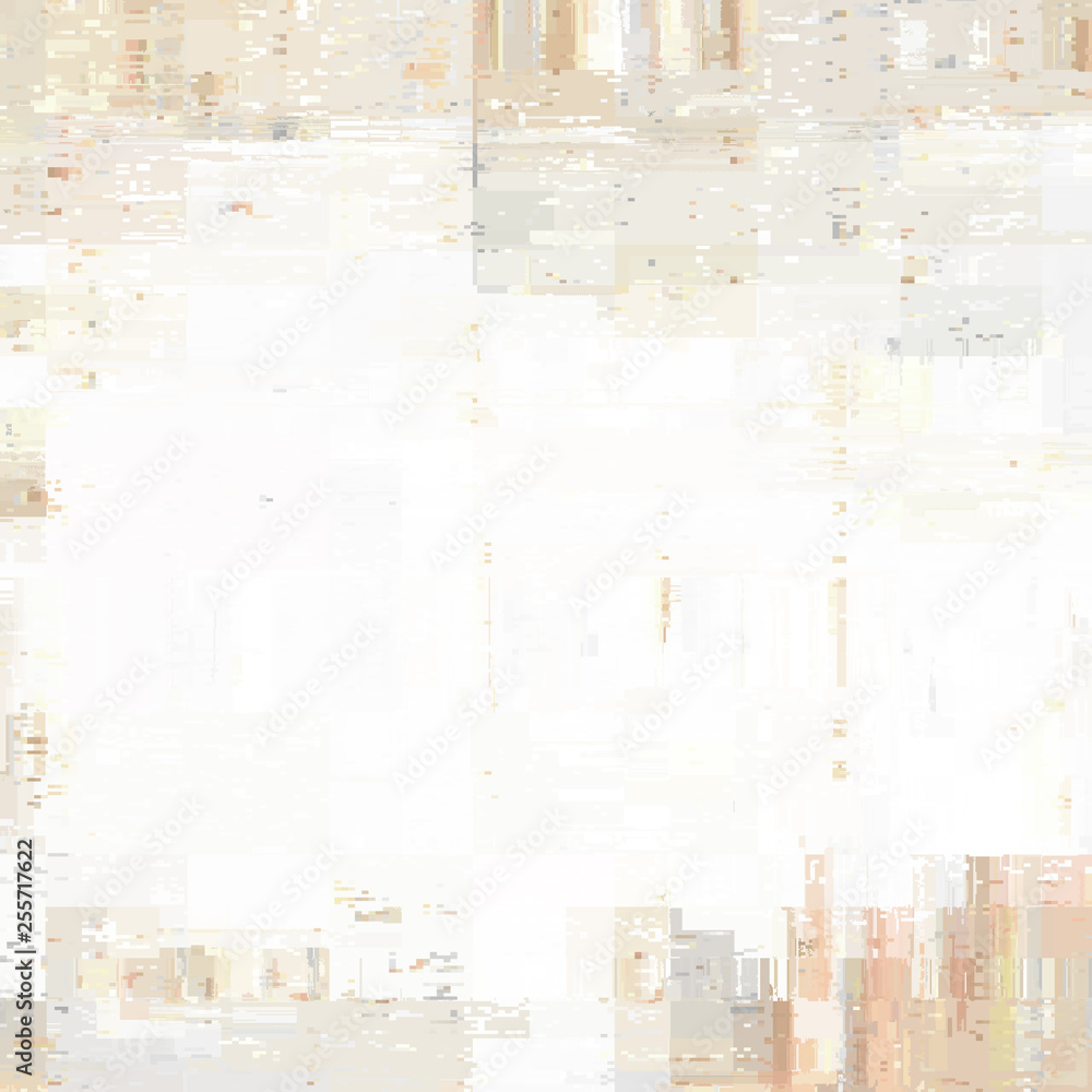 Obraz premium Vector image with imitation of grunge datamoshing texture.