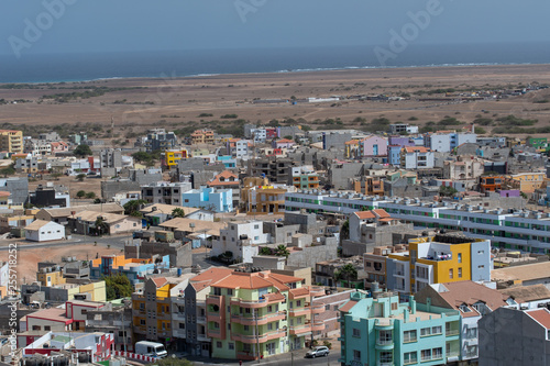 aerial view of Espargos Sal Cape Verde © Dirk