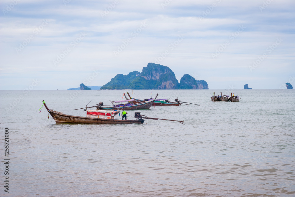Fototapeta premium Thai boats, Krabi