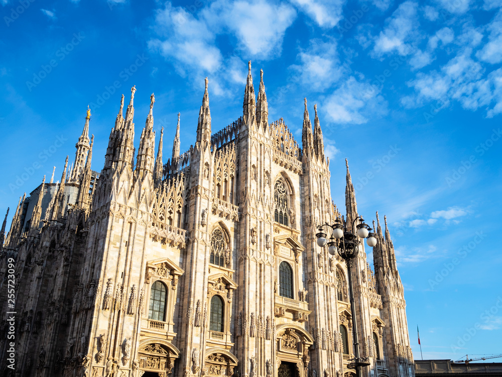 Milan Cathedral in Piazza del Duomo afternoon