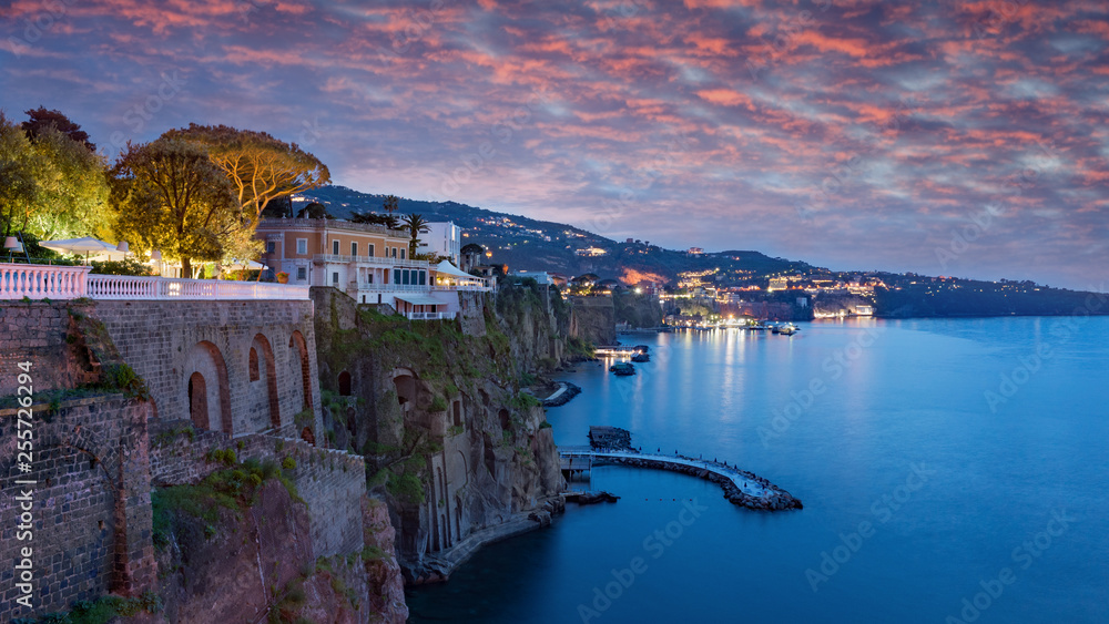 Sorrento is popular travel destination in Amalfi Coast, Italy.