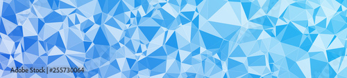 Abstract vector triangles shapes long banner conception