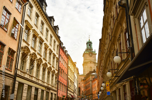 Photography old town at stockholm sweden