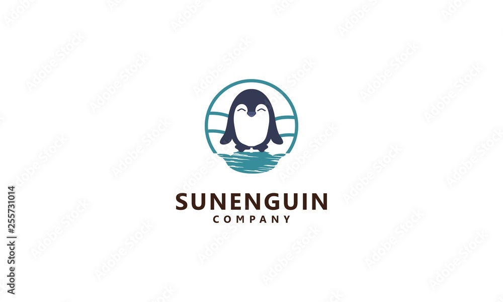 penguin sunset penguin sunset