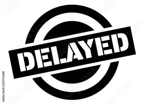 delayed stamp on white