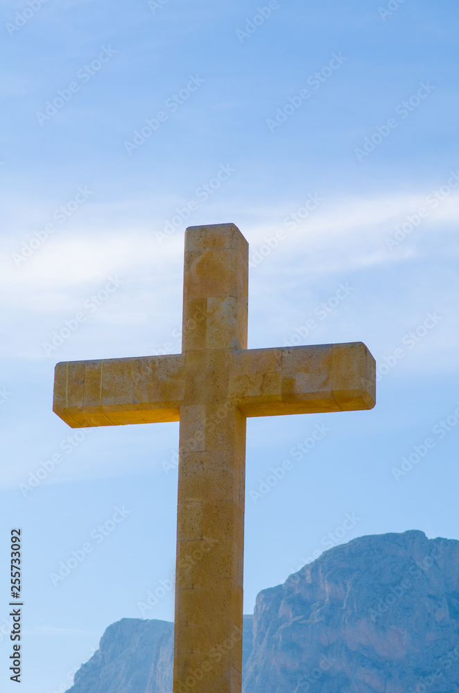 Large stone cross