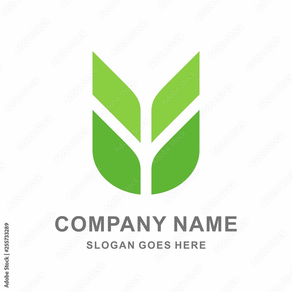 Organic Herbal Plant Green Leaf Nature Farm Vegetables Agriculture Business Company Stock Vector Logo Design Template Organic Herbal Plant Green Leaf Nature Farm Vegetables Agriculture Business Company Stock Vector Logo Design Template