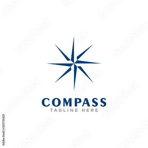 compass logo design vector