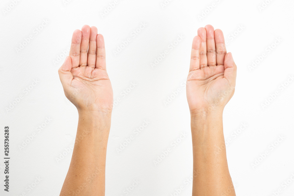 the lady opened her hands. the lady opened her hands.