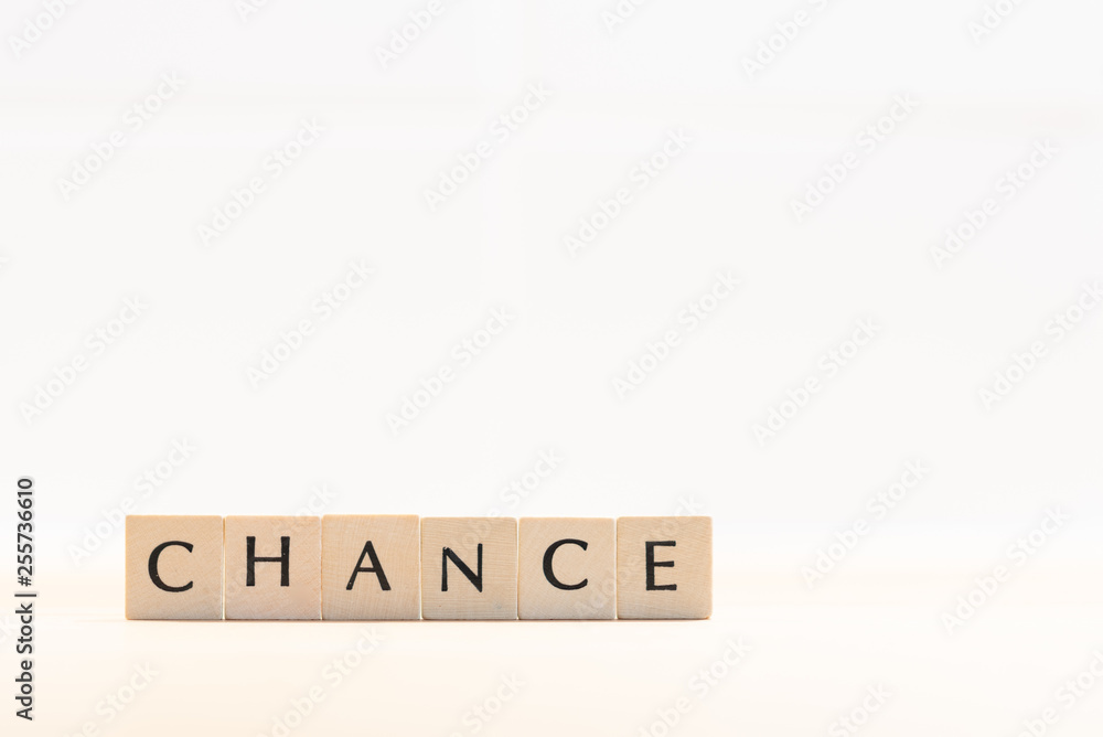 Wooden letters form the word Chance. Symbolic image for personality development and career development or change-yourself concept. Wooden letters form the word Chance. Symbolic image for personality development and career development or change-yourself concept.